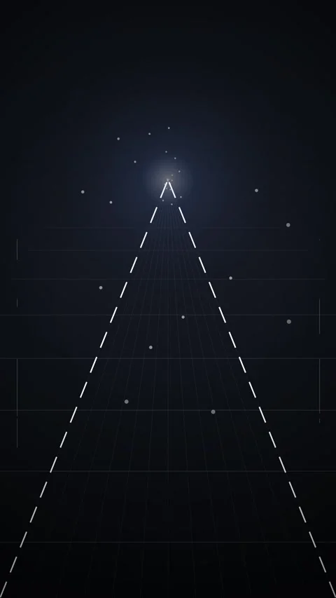 Minimalist geometric graph visualization of data growth on dark background Stock Footage 344940349