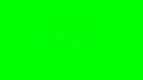 Minimalist geometric grid pattern of red dots on a vibrant green background Stock Footage 340264830