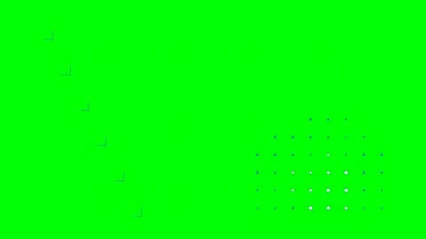 Minimalist geometric grid pattern with small white dots on green background Stock Footage 341839453