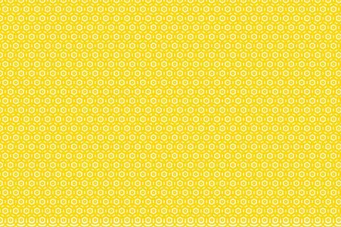Minimalist Geometric Hexagon Pattern Background in Bright Vibrant Yellow Colo Stock Illustration