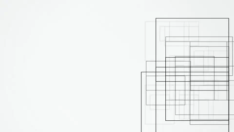 Minimalist geometric lines drawing seamless loop motion background Video stock 345761107