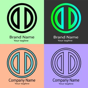 Minimalist Geometric Logo Stock Illustration