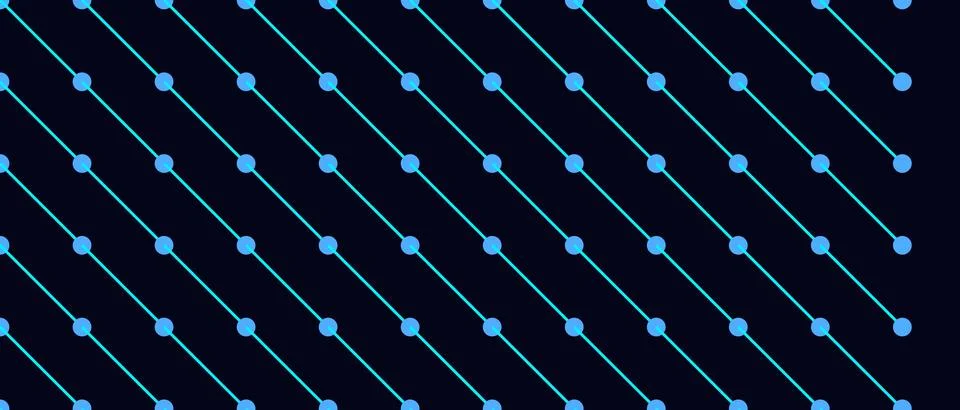 Minimalist geometric pattern with diagonal lines and nodes Stock Illustration