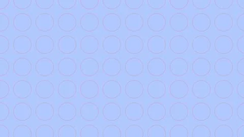 Minimalist geometric pattern of pink thin line circles on light blue backgr.. Иллюстрация