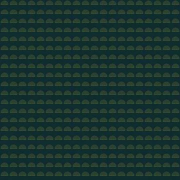 Minimalist geometric pattern with repeating arches on dark background Stock Illustration