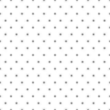 Minimalist geometric seamless pattern with circles and dots イラスト素材