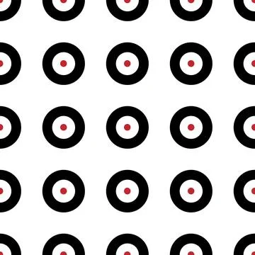 Minimalist geometric seamless pattern with circles. Stock Illustration