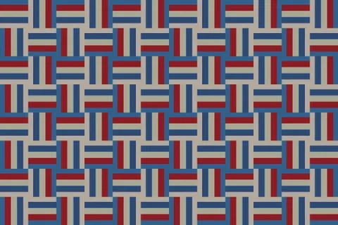 Minimalist geometric seamless pattern. Simple colorful background swatch. Stock Illustration