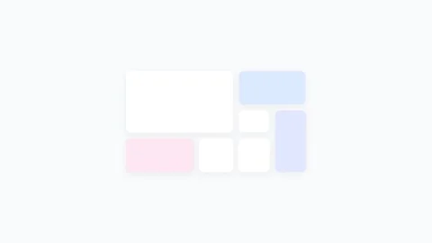 Minimalist geometric shapes composed of light blue rectangles on white Video stock 335118095