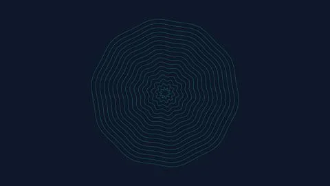 Minimalist geometric spiral pattern design with hexagonal symmetry Stock Illustration
