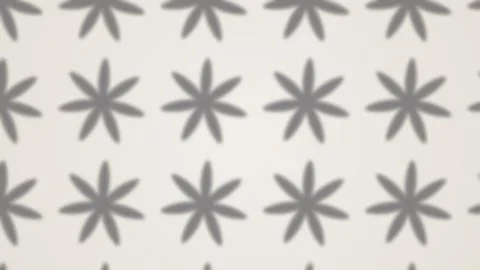 Minimalist geometric star pattern design with repeating floral motifs Stock Illustration