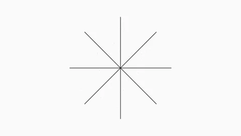 Minimalist geometric star shape expanding with glowing golden particles 库存影片 340348551