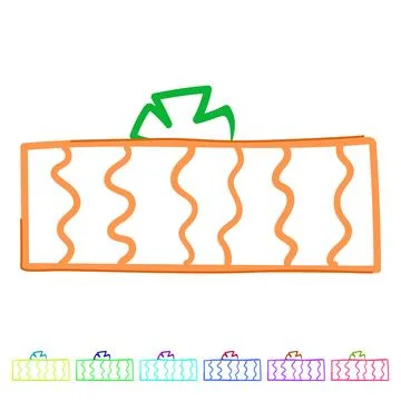 Minimalist gift box presenting a festive surprise concept graphic Ilustración de archivo