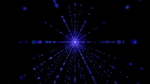 Minimalist Glowing Geometric Triangle Light Animation Stock Footage 330919870