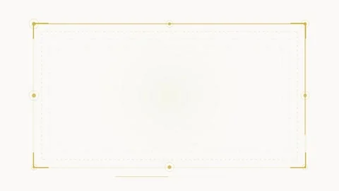 Minimalist Golden Frame Overlay on White Background with Soft Light Effect Stock Footage 346659682