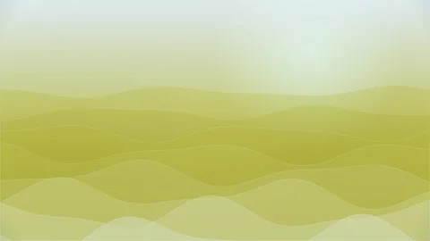 Minimalist Golden Stylized Ocean Waves Moving in a Calm Loop Stock Footage 336520690