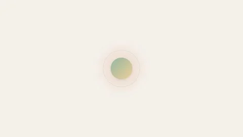 A minimalist gradient circle centered on a clean white background design Stock Footage 338311266