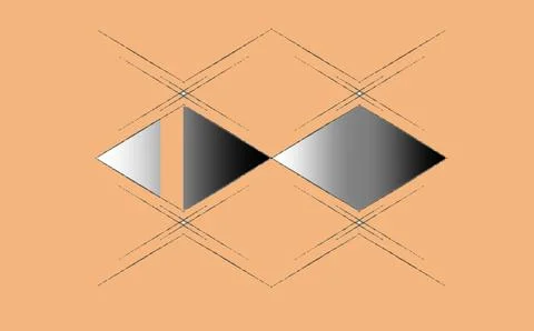Minimalist Gradient Diamonds 库存插图