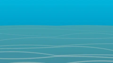 Minimalist gradient view of serene blue sky and tranquil ocean horizon back.. Stock Footage 343659518