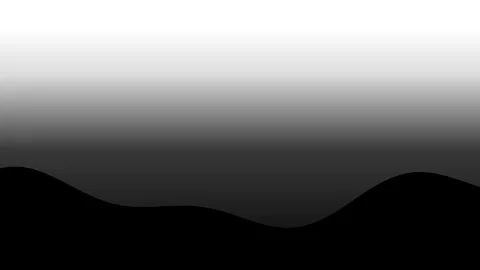 Minimalist graphic animation with black wave shapes Stock Footage 346234451