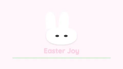 Minimalist graphic animation for Easter celebration joy and springtime happ.. Stock Footage 336805771