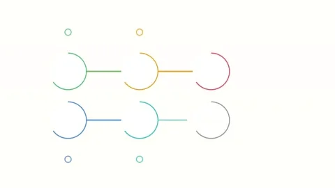 Minimalist graphic animation of growing flowchart nodes 스톡 동영상 346928091