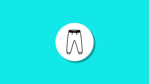 Minimalist graphic animation of white circular background with black simple.. Stock Footage 327762832