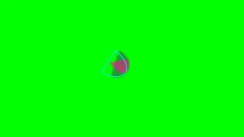 Minimalist graphic element featuring a rotating geometric pie chart shape Stock Footage 341839884