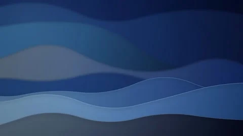 Minimalist graphic waves flow together in a seamless loop Stock Footage 341665966