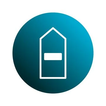 Minimalist graphical representation of a arrow pointing upwards direction i.. 스톡 일러스트