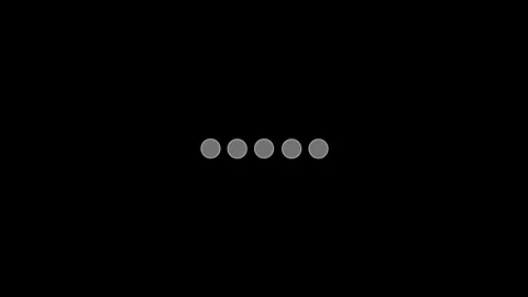 Minimalist Gray Circle Loading Animation on Black Background Stock Footage 314188462
