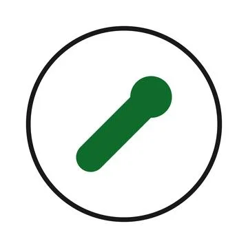 A minimalist green abstract design featuring a unique elongated shape, enca.. Stock Illustration