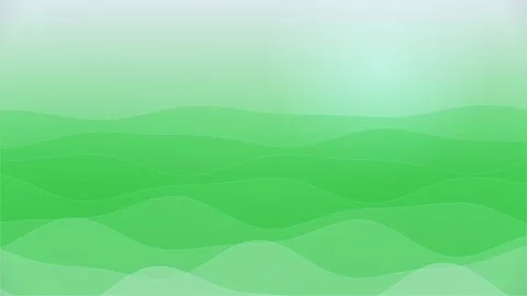 Minimalist Green Abstract Ocean Waves Flowing in a Calm Graphic Animation Stock Footage 335682318
