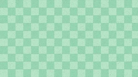 Minimalist green checkered tile pattern on seamless background illustration Stock-Illustration