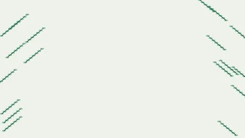 Minimalist green diagonal line pattern on a light cream background with cop.. Stock Illustration