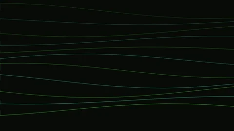 Minimalist green geometric data flow lines abstract technology background loo Stock Footage 343659217