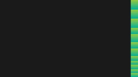 Minimalist green gradient bar on a solid black background for design Video stock 335117400