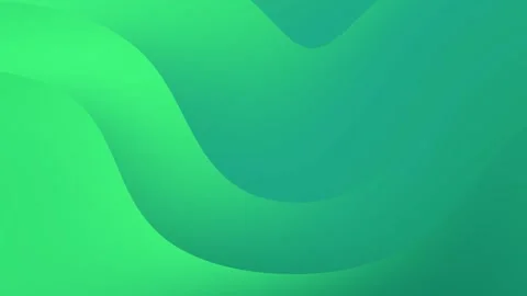 Minimalist green gradient wave pattern loop animation. Video stock 286408972