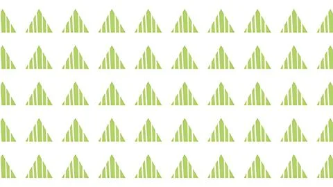Minimalist Green Hand Drawn Triangle Pattern on White Background for Textil.. Ilustración de archivo
