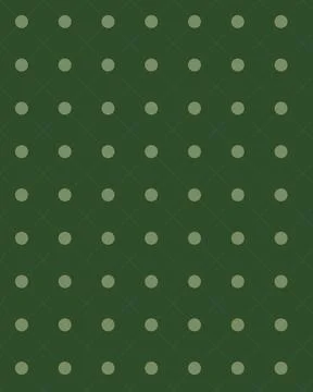 Minimalist Green Polka Dot Pattern on Dark Green Background with Subtle Gri.. Ilustração Stock