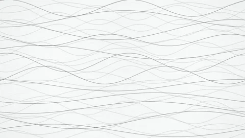 Minimalist grey line pattern flowing seamless loop motion background Stock Footage 348050079