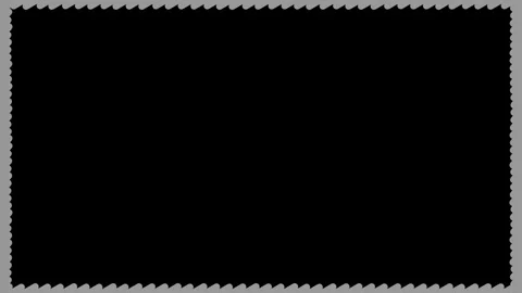 Minimalist grey wavy border frame moving on black background footage. Stock-Footage 337443776