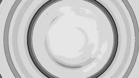 Minimalist Greyscale Concentric Circles Motion Graphics Loop Stockbeeldmateriaal 340272207