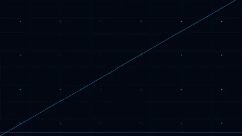 Minimalist grid pattern with a single diagonal line on black background 動画素材 338309939
