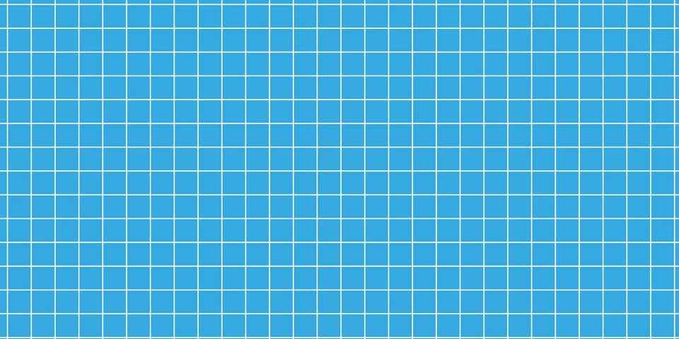 Minimalist grid seamless pattern with white square lines on bright blue bac.. 스톡 일러스트