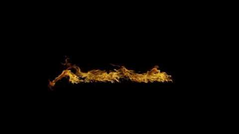 Minimalist Ground Blaze Compositing Element on black screen Stock Footage 326368516