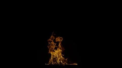 Minimalist Ground Fire Spot VFX Overlay against black Stock Footage 328020243