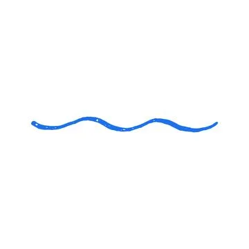 Minimalist grunge texture wave shape for creative design. Hand drawn whimsica 스톡 일러스트