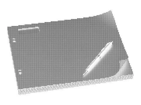 Minimalist halftone document or folder icon for business and organizational.. Illustrazione stock