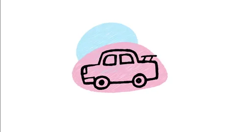 Minimalist Hand Drawn Animated Custom Tuner Sports Car Spoiler Icon  Stock Footage 343605165